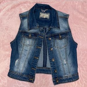 Sleeveless Denim Jacket